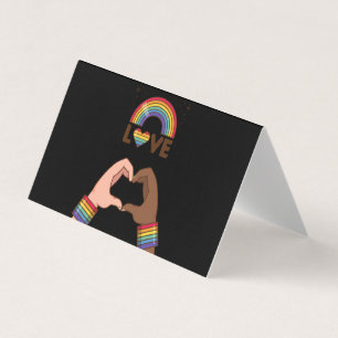 LGBT+Pride. Love rainbow. Heart. folded card