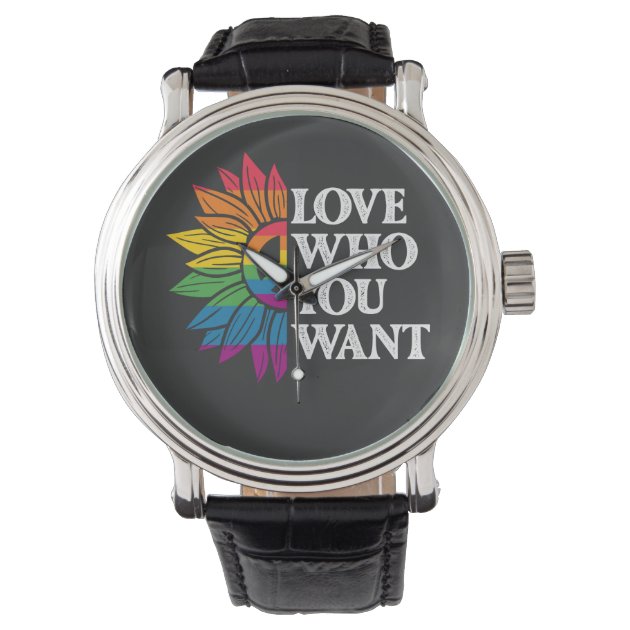 Love Wins Funny Lgbt Gay Pride With Rainbow Watch - TeeHex