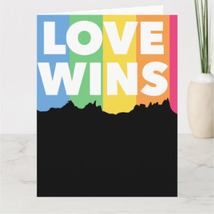 LGBT+pride. love wins. Queer. Card