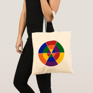 LGBT Pride Modern Geometric Rainbow Tote Bag