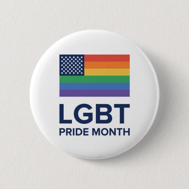 LGBT Pride Month | United States Button (Front)