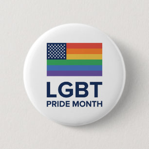 LGBT Pride Month   United States Button