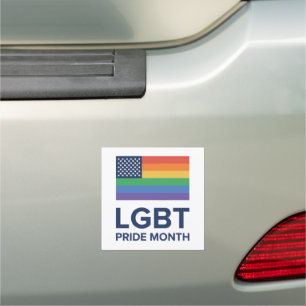 LGBT Pride Month   United States Car Magnet