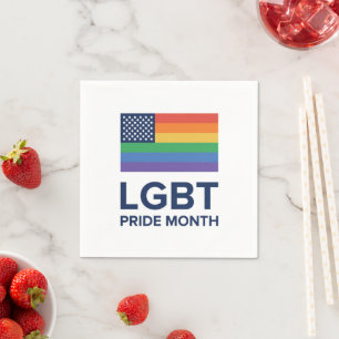 LGBT Pride Month United States Napkins