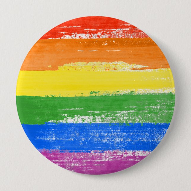 LGBT Pride Paint Button (Front)