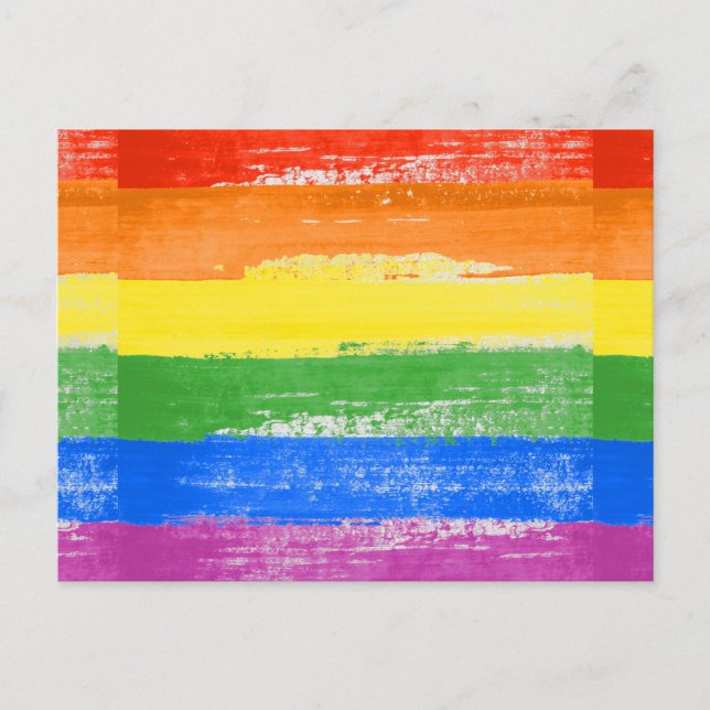 LGBT Pride Paint Postcard (Front)
