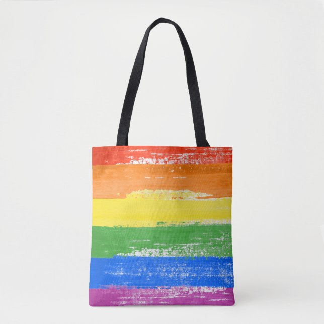 LGBT Pride Paint Tote Bag (Front)