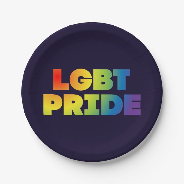 LGBT PRIDE PAPER PLATES (Front)