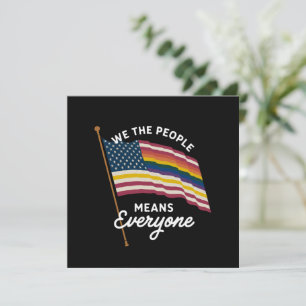 LGBT Pride Parade We The People Means Everyone  Invitation