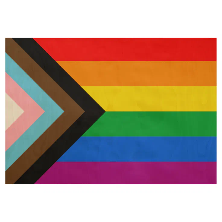 Lgbt Pride (progress Pride) Wood Poster 