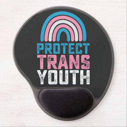 LGBT Pride Protect Trans Transgender Youth Kids Gel Mouse Pad