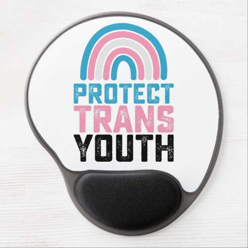 LGBT Pride Protect Trans Transgender Youth Kids Gel Mouse Pad