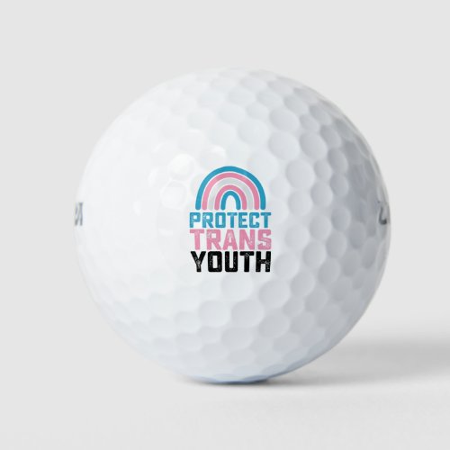 LGBT Pride Protect Trans Transgender Youth Kids Golf Balls
