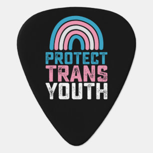 LGBT Pride Protect Trans Transgender Youth Kids Guitar Pick