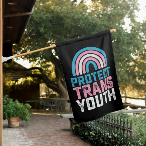 LGBT Pride Protect Trans Transgender Youth Kids House Flag