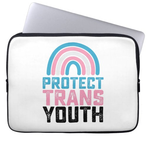 LGBT Pride Protect Trans Transgender Youth Kids Laptop Sleeve