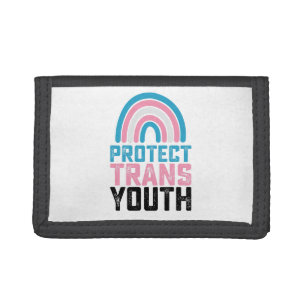 LGBT Pride Protect Trans Transgender Youth Kids Tri-fold Wallet