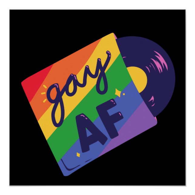 LGBT+pride. queer , gay love.Gay Poster (Front)