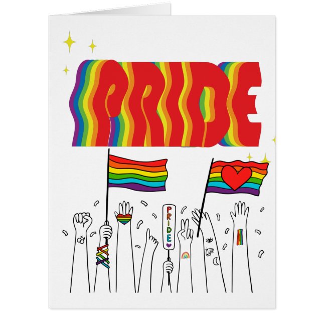 LGBT+Pride. Queer- gay love pride.    Cards (Front)