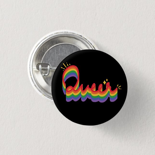 LGBT+ Pride. Queer love.           Button (Front & Back)