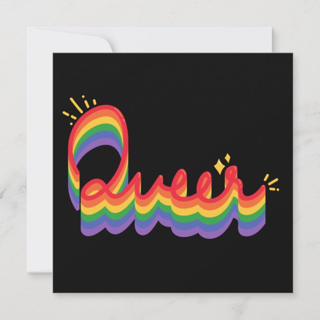 LGBT+ Pride. Queer love.   Card (Front)