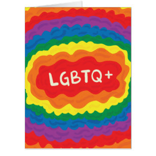 LGBT+pride. queer , rainbow color. Card