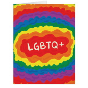 LGBT+pride. queer , rainbow color. card