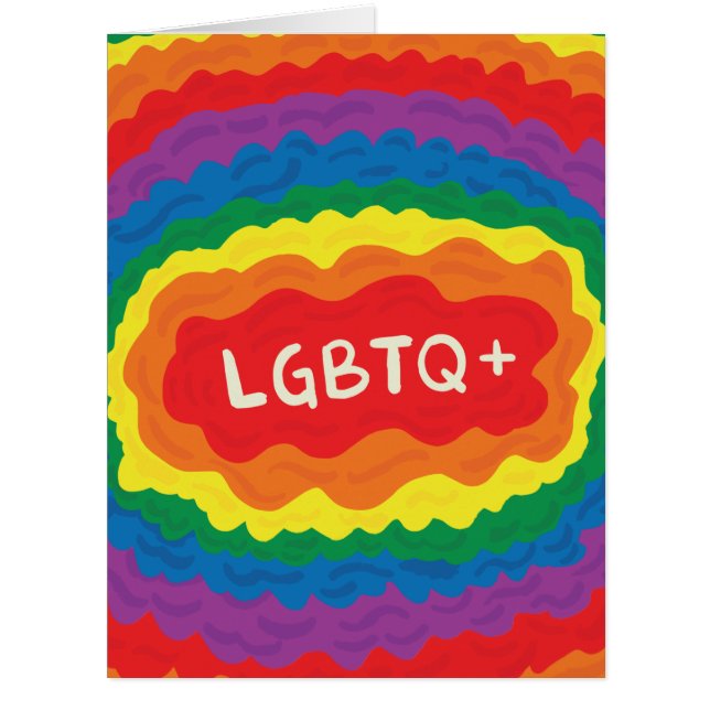 LGBT+pride. queer , rainbow color.  card (Front)