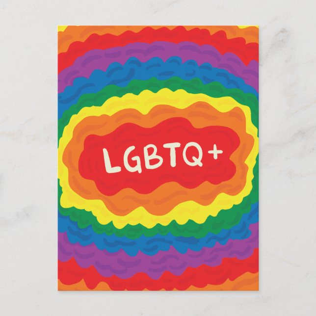 LGBT+pride. queer , rainbow color.   Postcard (Front)