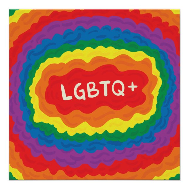 LGBT+pride. queer , rainbow color.  Poster (Front)