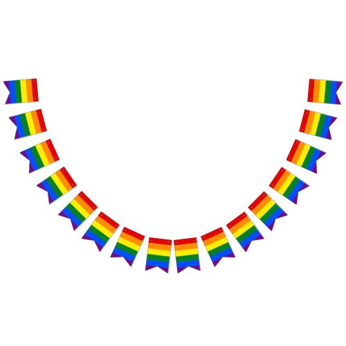 LGBT Pride Rainbow Bunting Flags