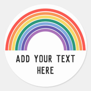 LGBT Pride Rainbow Classic Round Sticker