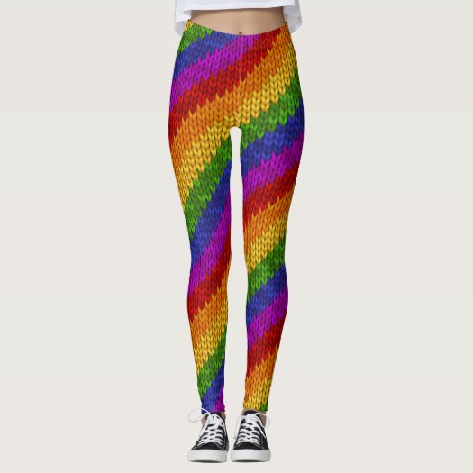 LGBT Pride Rainbow Color Strips Knitting Pattern
