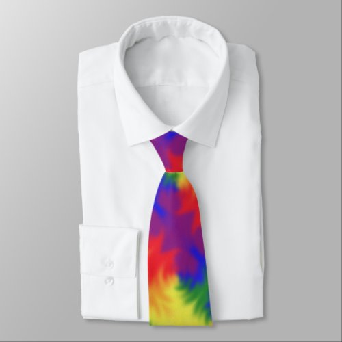 LGBT Pride Rainbow Colors Abstract Art Modern Neck Tie