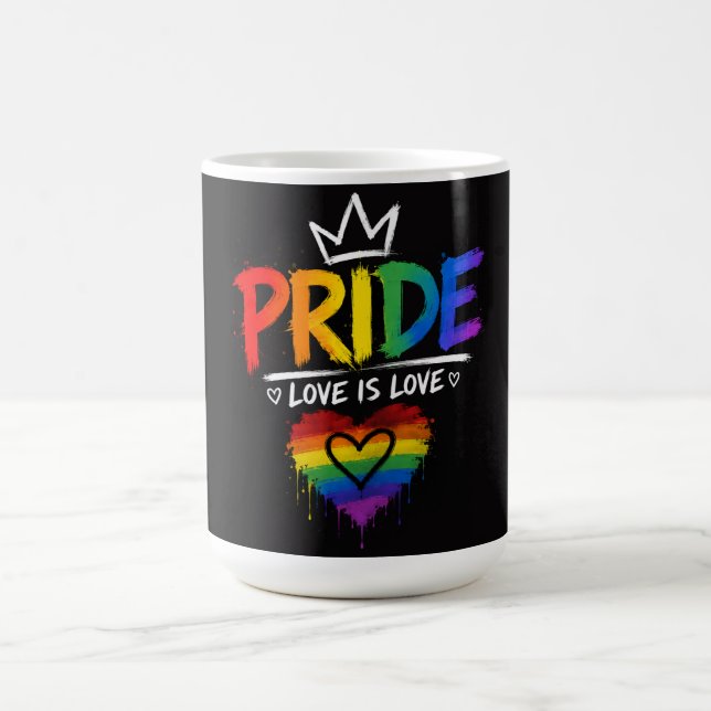 LGBT Pride Rainbow Design Coffee Mug (Center)