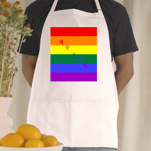 LGBT Pride Rainbow Flag Adult Apron