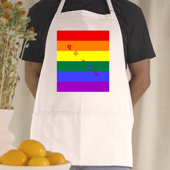 LGBT Pride Rainbow Flag Adult Apron (LGBT Pride Rainbow Flag Adult Apron)