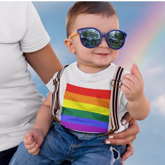 LGBT Pride Rainbow Flag Baby T-Shirt (LGBT Pride Rainbow Flag Baby T-Shirt)