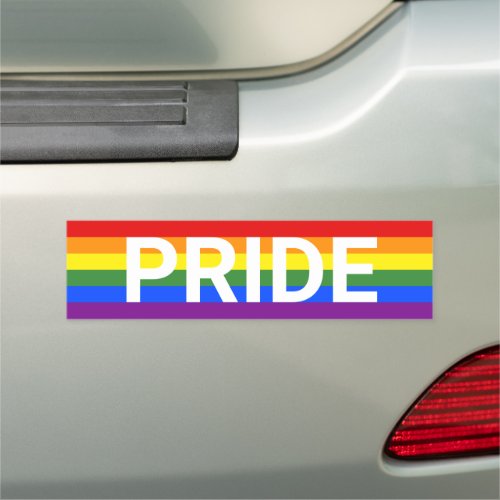 LGBT PRIDE Rainbow Flag Car Magnet