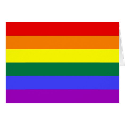 LGBT Pride Rainbow Flag Cards (Front Horizontal)