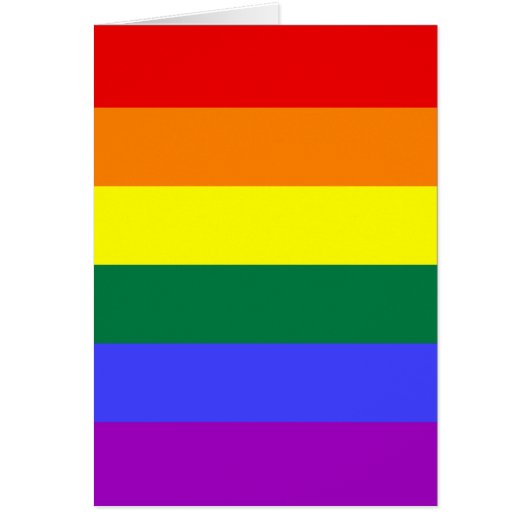 LGBT Pride Rainbow Flag Cards (Front)