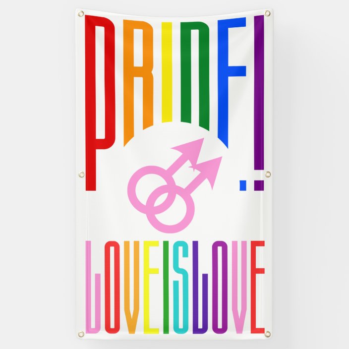Lgbt Pride Rainbow Flag Colors Gay Wedding Sign Zazzle Com