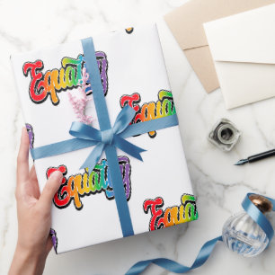 LGBT Pride Rainbow Flag Equality Wrapping Paper