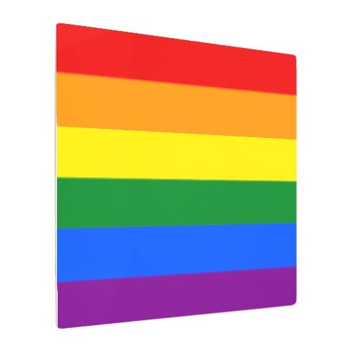 LGBT pride rainbow flag Metal Print