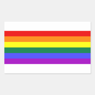 LGBT Pride Rainbow Flag Rectangular Sticker