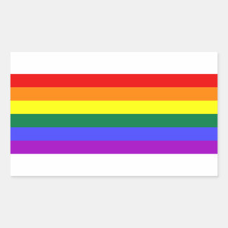 LGBT Pride Rainbow Flag Rectangular Sticker