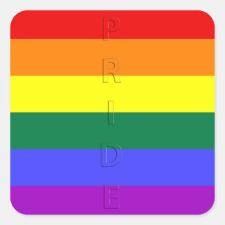 LGBT Pride Rainbow Flag Square Sticker