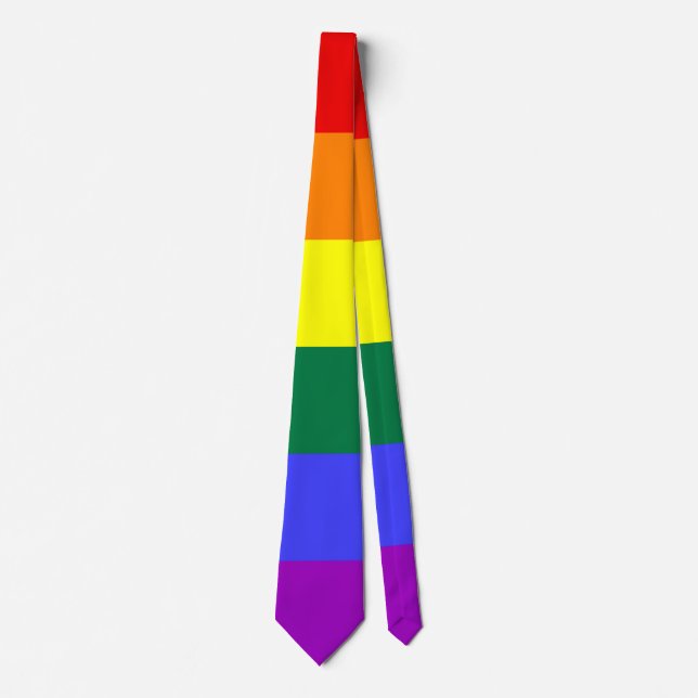 LGBT Pride Rainbow Flag Tie (Front)