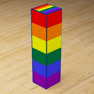 LGBT Pride Rainbow Flag Wine Box