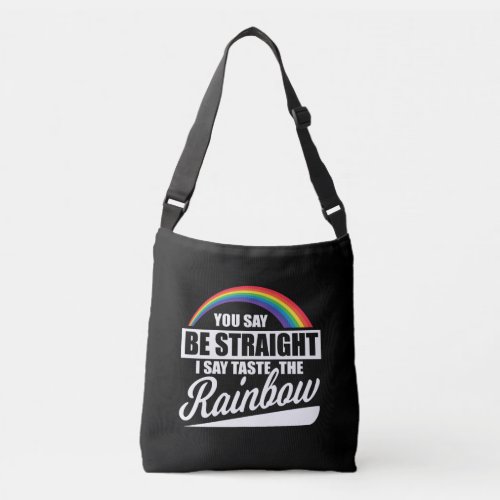 LGBT pride rainbow gay marriage Crossbody Bag
